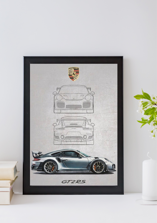 Porsche GT2RS Poster